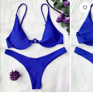 Beautiful blue push up plunge bikini 💙